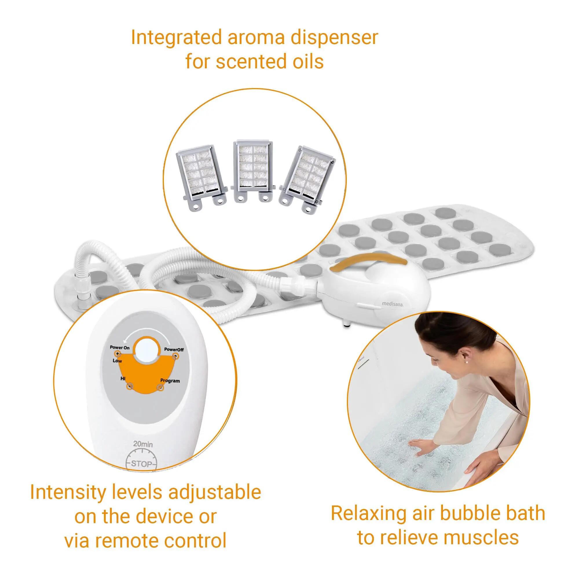 medisana MBH Aromathérapie et tapis antidérapant pour bain à bulles 4/6