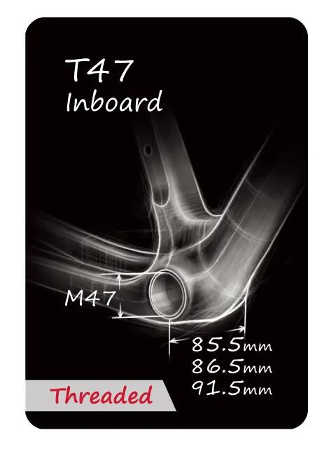 Suport TOKEN BB47V24 – T47 INBOARD (M47 x 85.5 / 86.5 / 91.5) 3/10