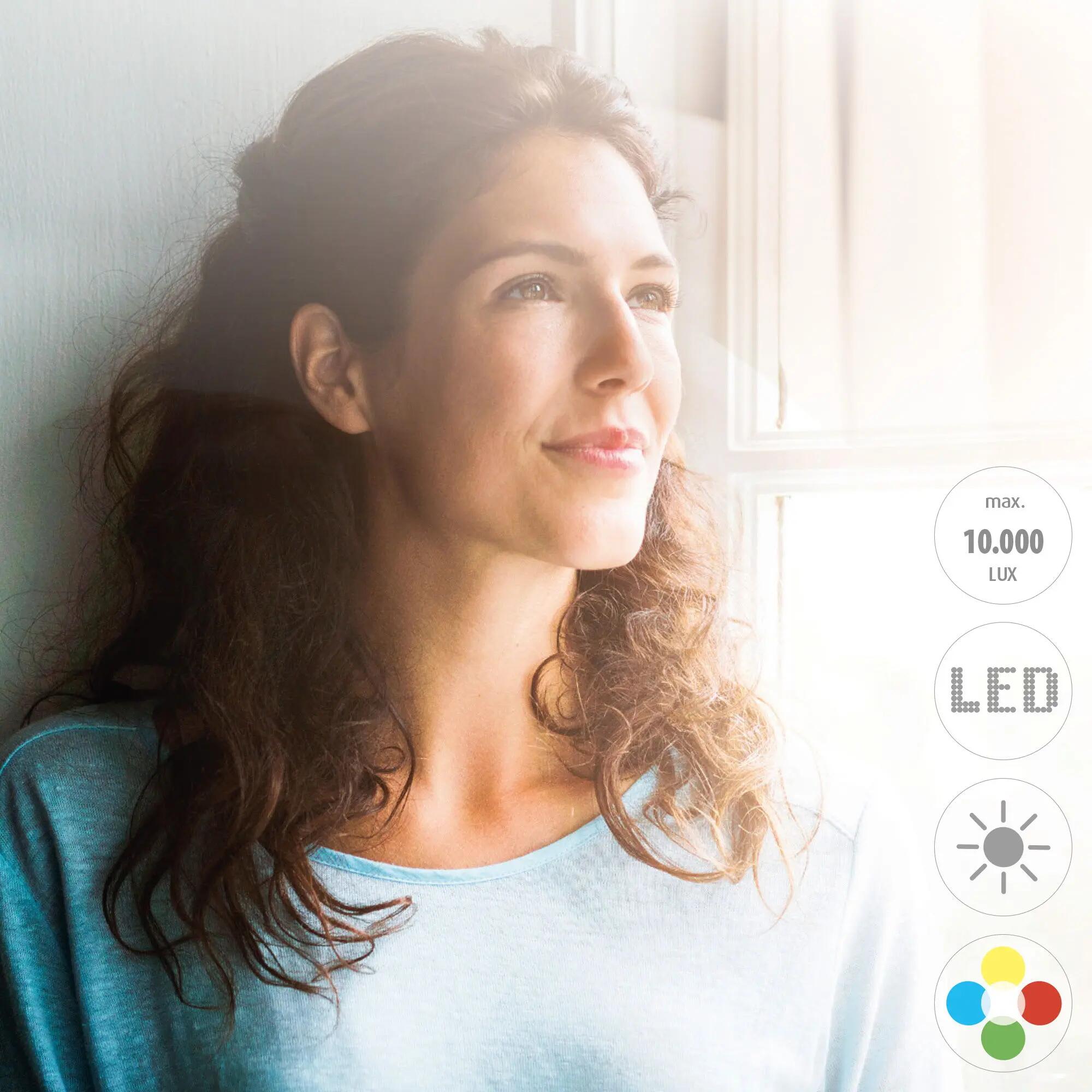 Lámpara de luz diurna LT 500 10.000 lux, luz ambiente 4 colores 4/6