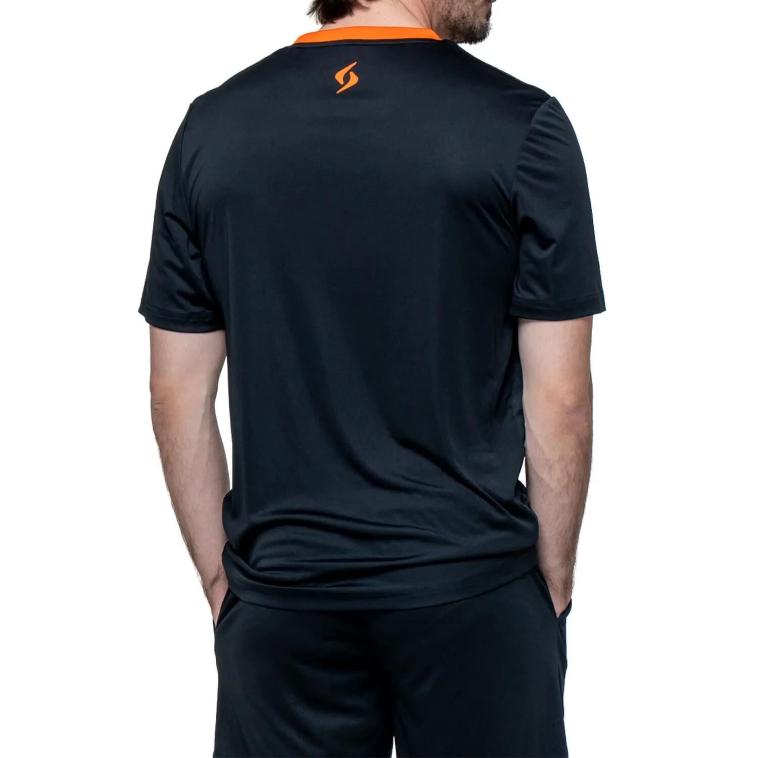 SIUX Bali 26 Negra | Camiseta deportiva hombre ligera, elástica y transpirable 7/7