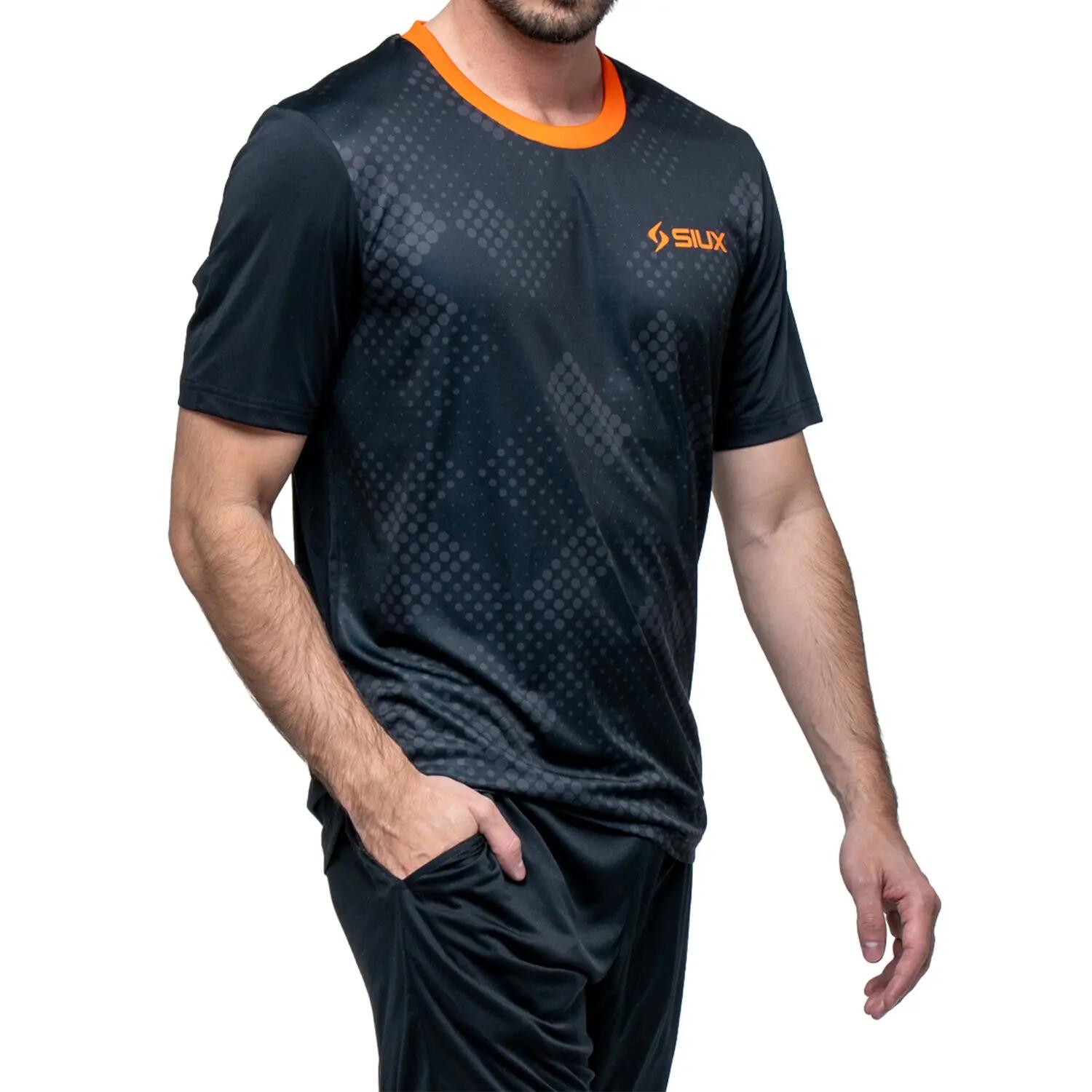 SIUX Bali 26 Negra | Camiseta deportiva hombre ligera, elástica y transpirable 6/7