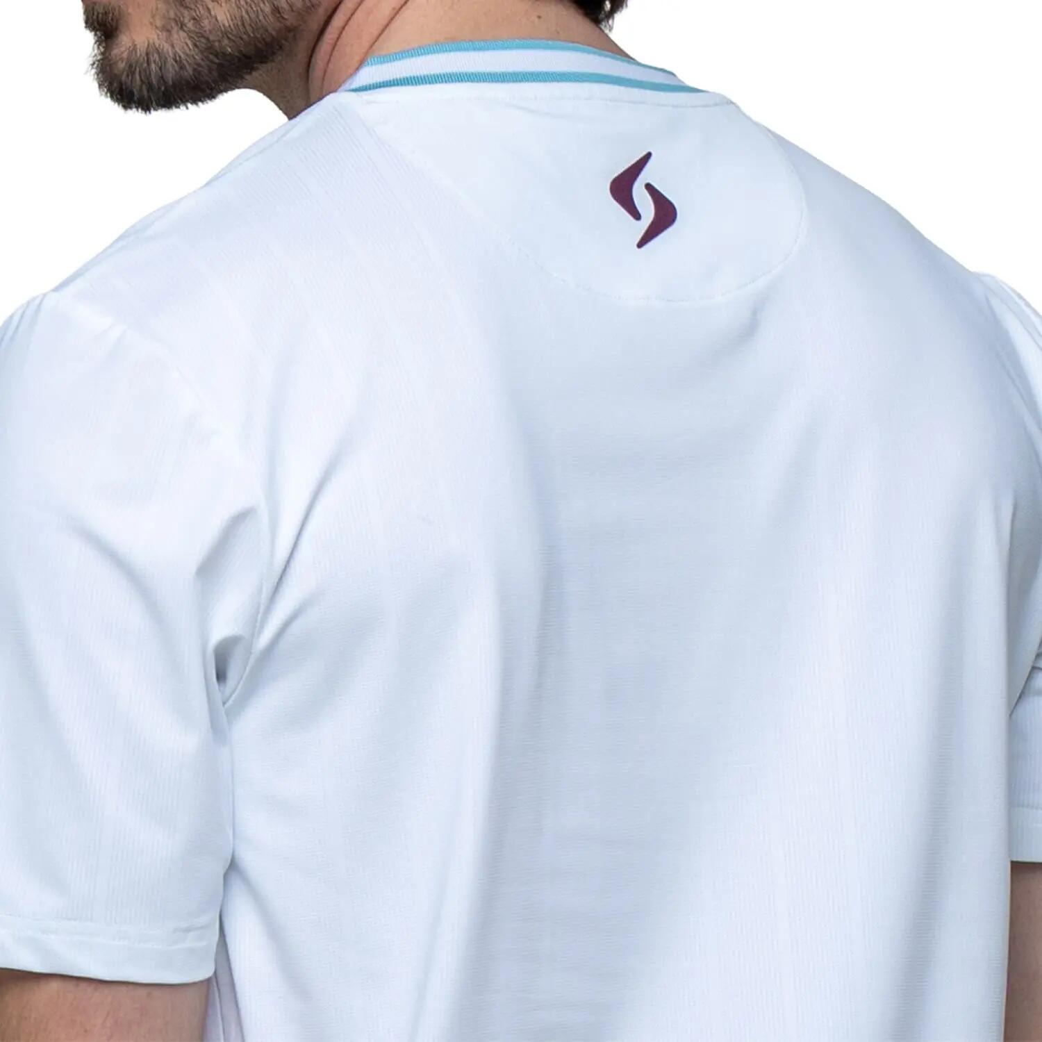 SIUX Apex 26 Blanca | Camiseta deportiva hombre ligera, elástica y transpirable 7/7