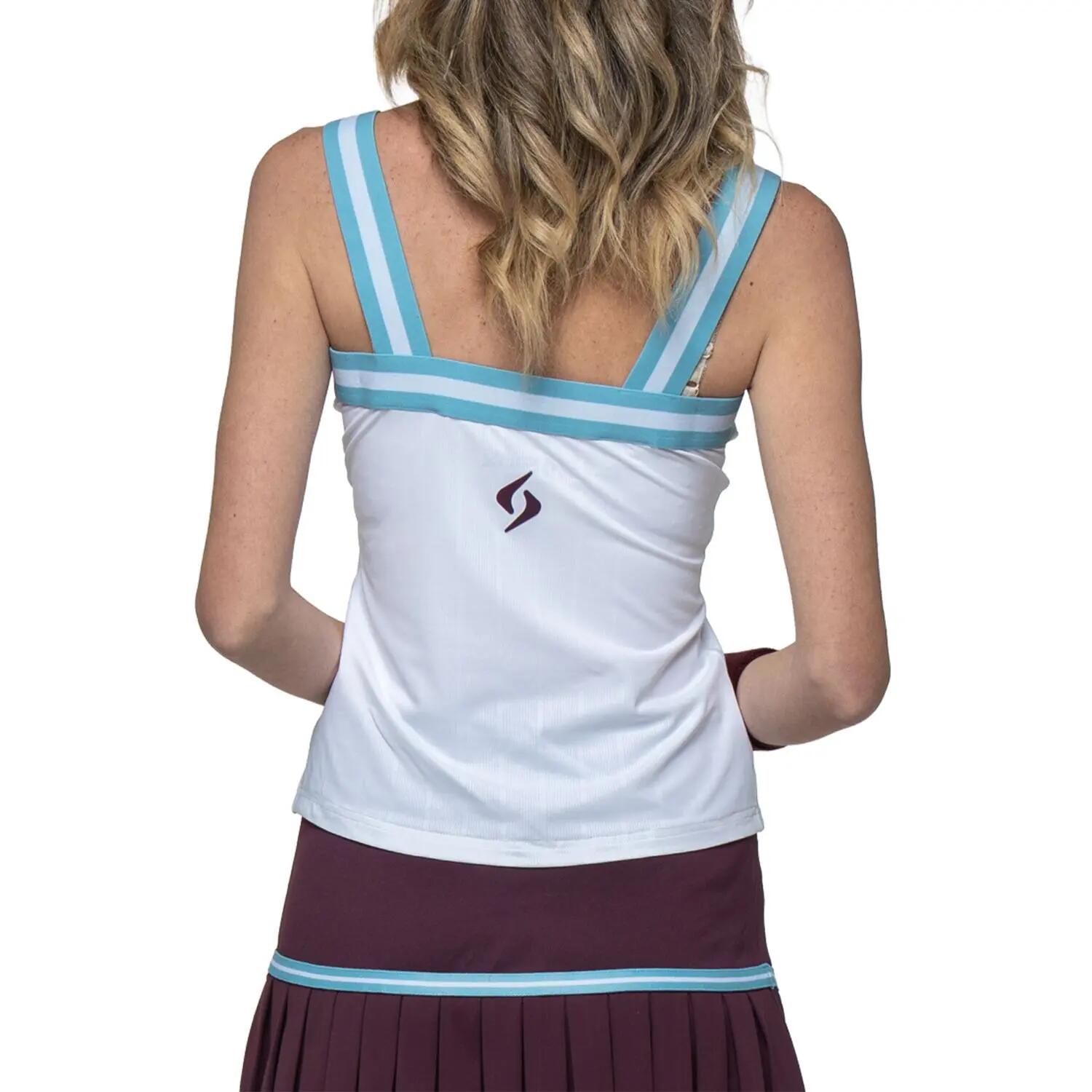 SIUX Apex 26 Blanca | Camiseta deportiva mujer ligera, elástica y transpirable 7/7