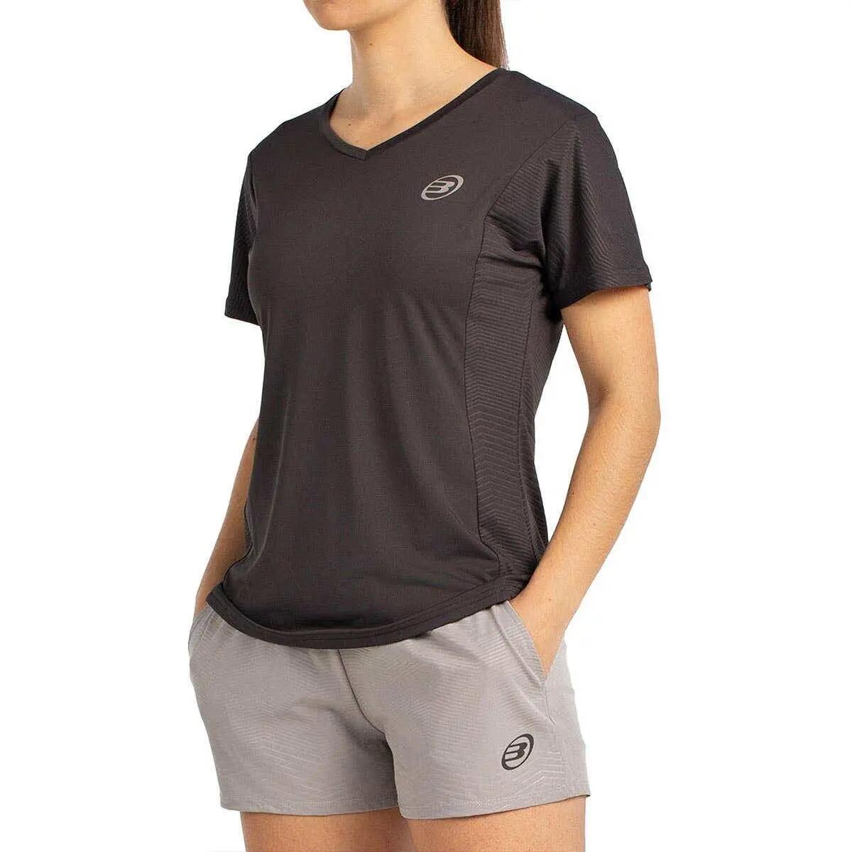 CAMISETA M/CORTA BULLPADEL ECHES AQ13430000 AZABACHE MUJER S 2/7