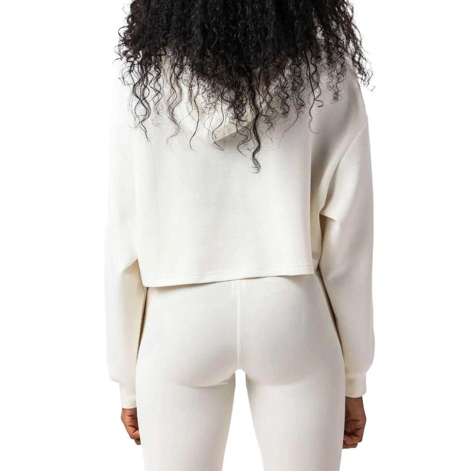 Sudadera Drop Shot Noor Dt332822 Blanca Mujer L 3/7