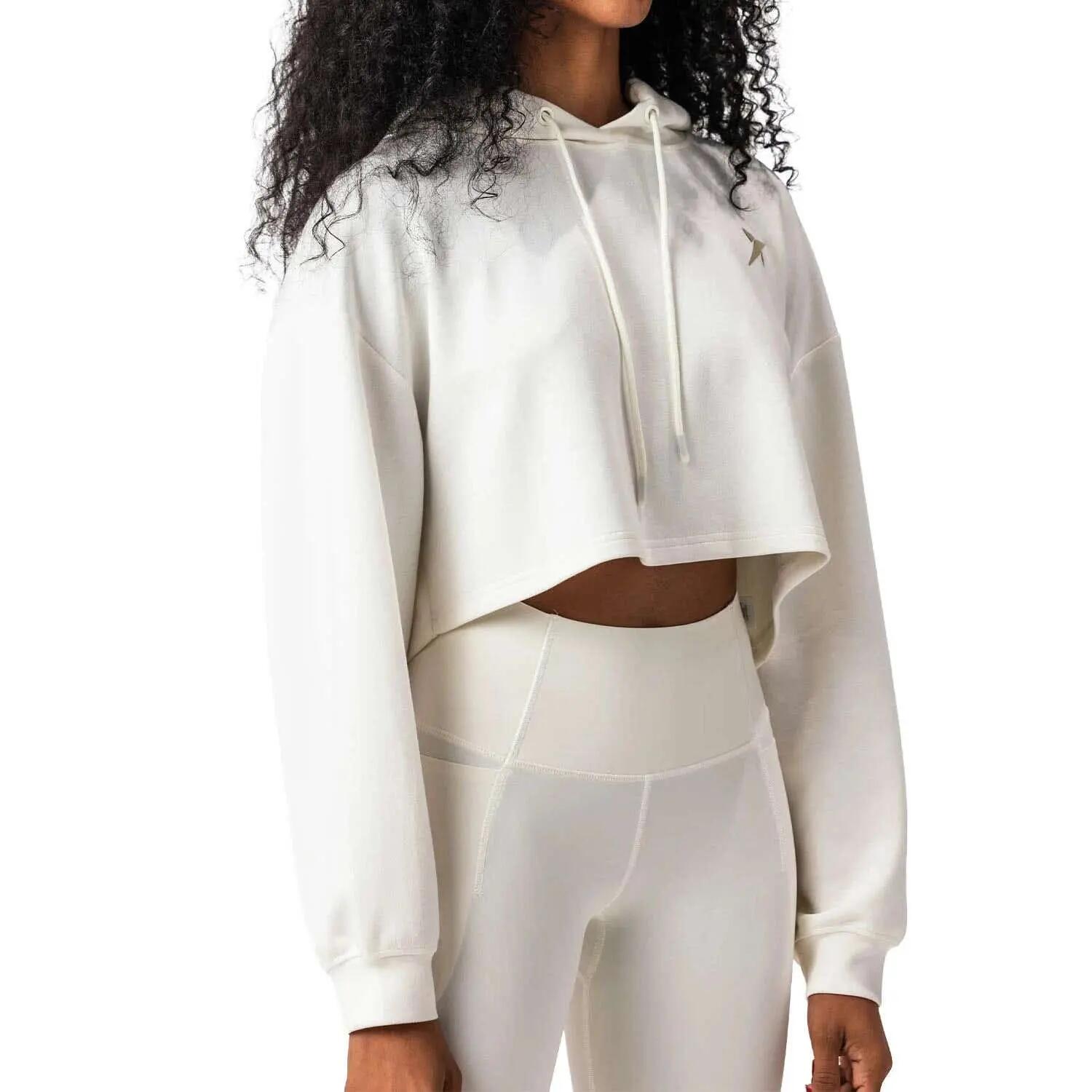 Sudadera Drop Shot Noor Dt332822 Blanca Mujer L 2/7