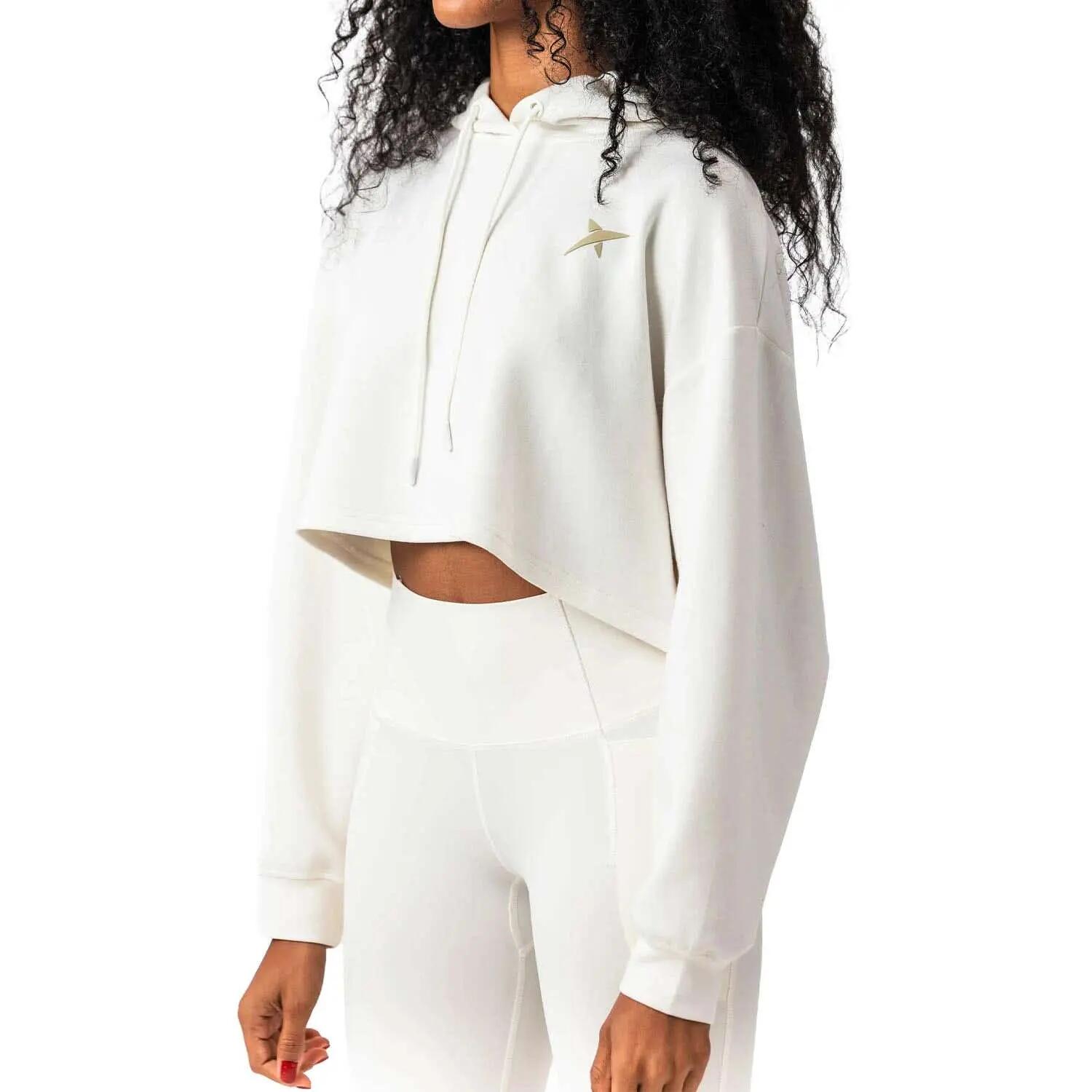 Sudadera Drop Shot Noor Dt332822 Blanca Mujer L 5/7