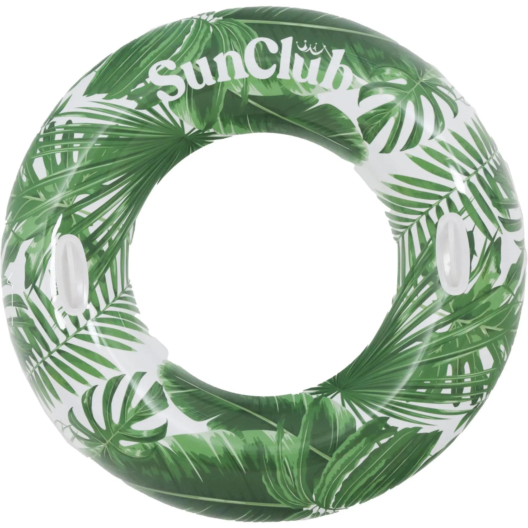 Schwimmring Blatt Ø100cm mit 2 Haltegriffen und Sicherheitsventil, aufblasbar 4/6