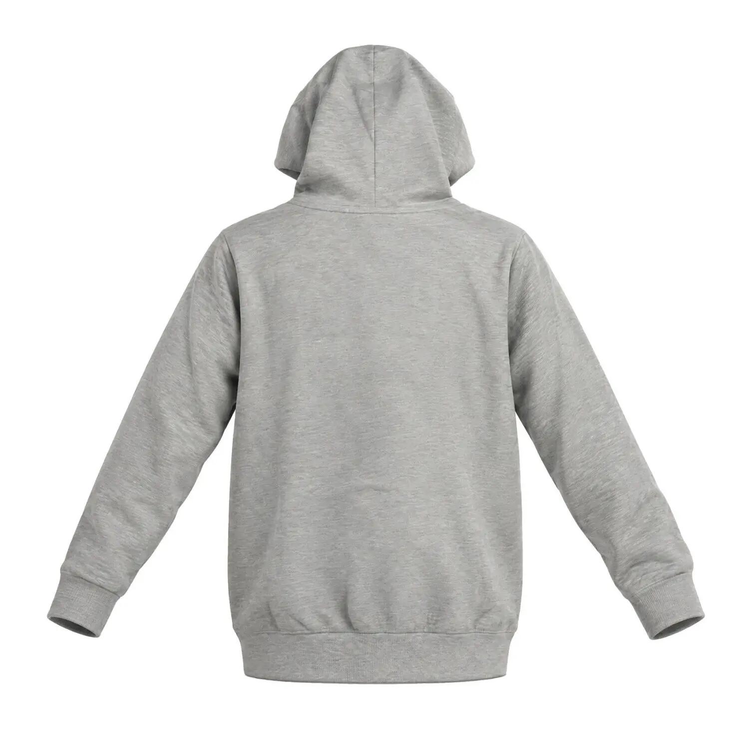 Sweat zippé à capuche junior en french terry imprimé poitrine Liam 2/3