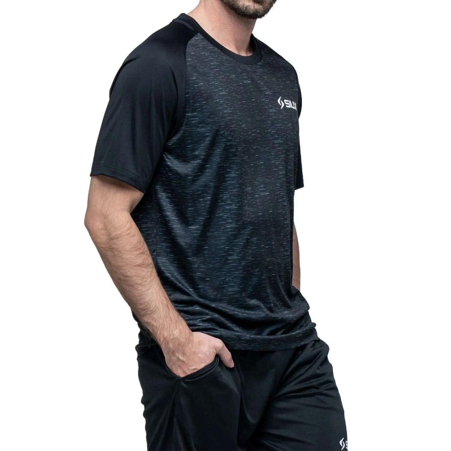 SIUX Club 26 Schwarz | Herren-Sportshirt, leicht, elastisch und atmungsaktiv 6/7