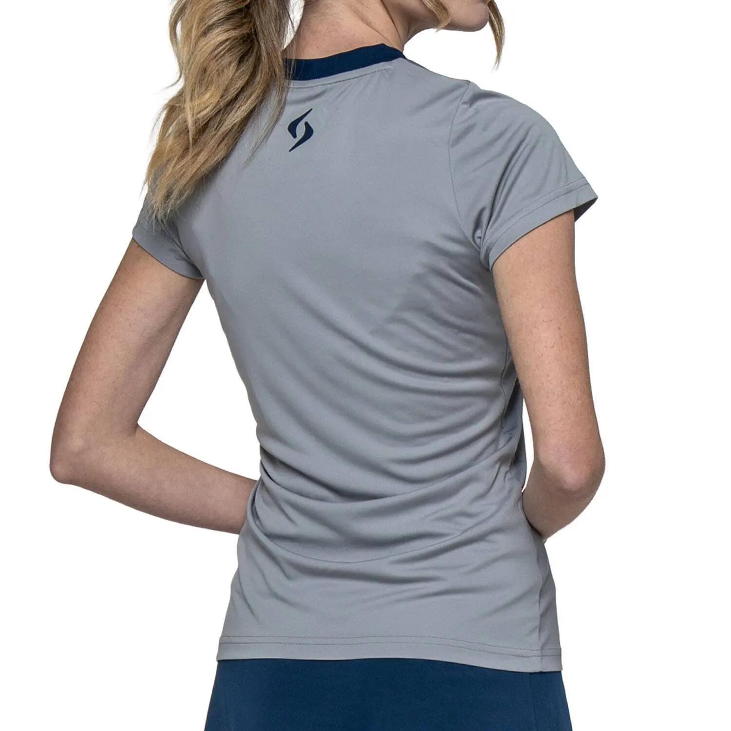 SIUX Wave 26 Gris | Camiseta deportiva mujer ligera, elástica y transpirable 7/7