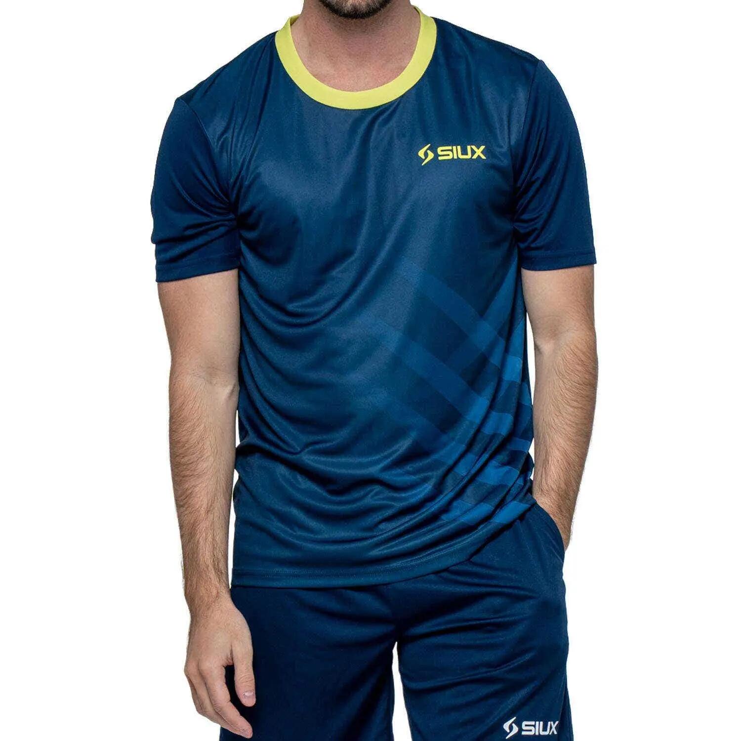 SIUX Wave 26 Bleu Marine | T-shirt de sport homme, léger et respirant 6/7