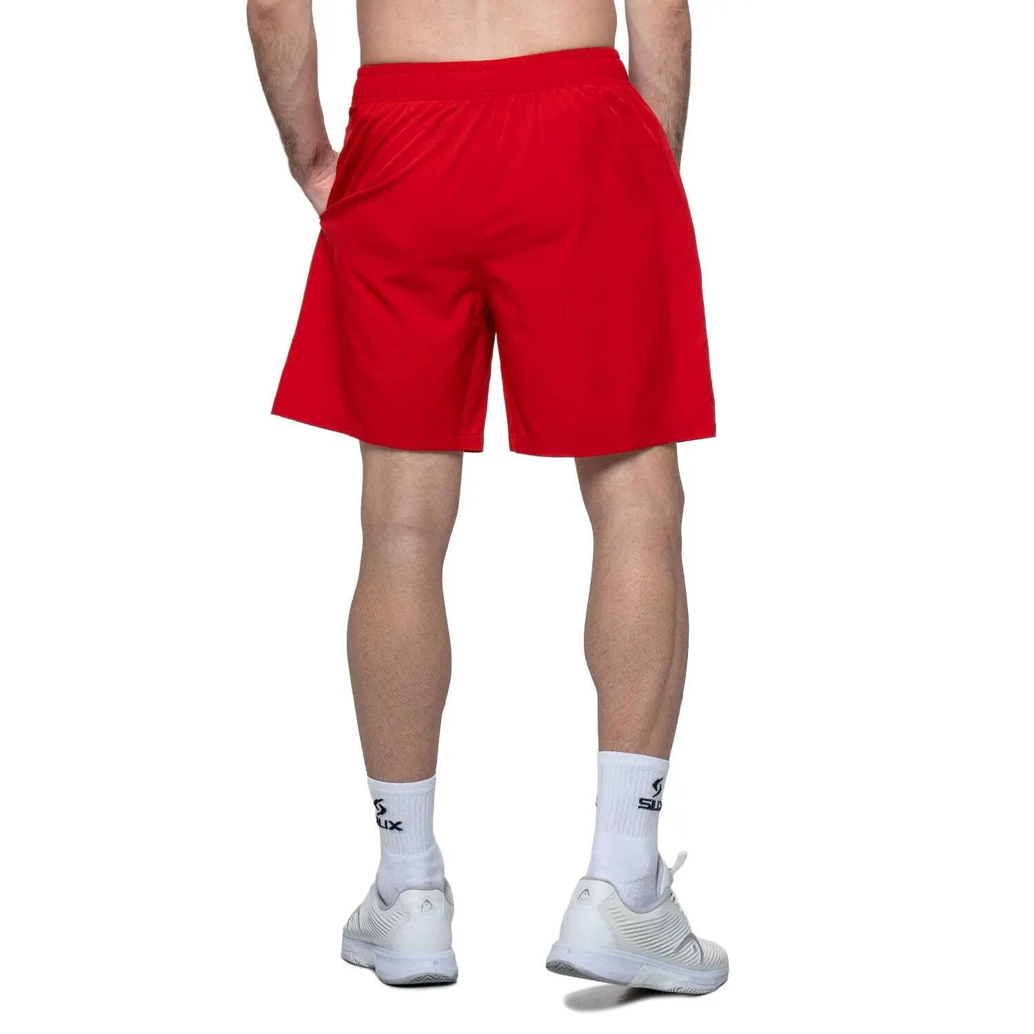 SIUX Match 26 Rojo | Pantalón corto hombre ligero, cómodo y transpirable 7/7