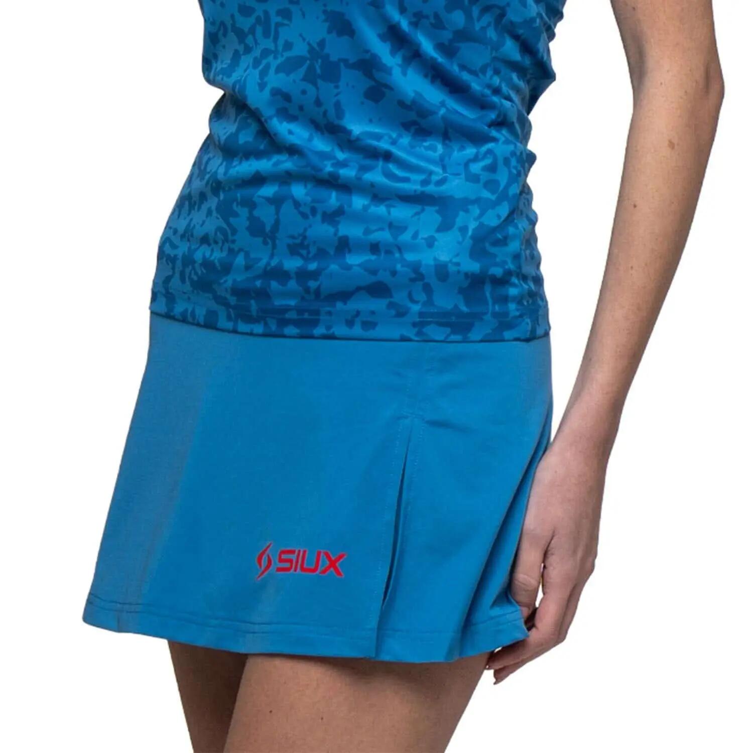 SIUX Cyber 26 Azul | Falda mujer ligera, elástica con short interior 7/7