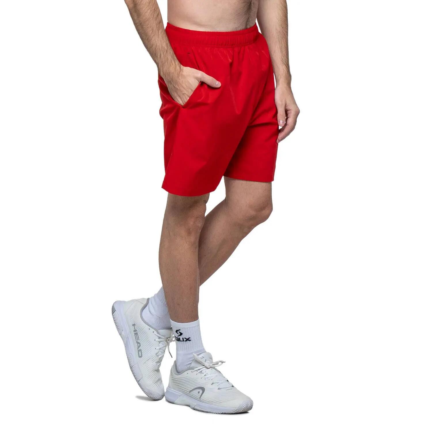 SIUX Match 26 Rojo | Pantalón corto hombre ligero, cómodo y transpirable 6/7
