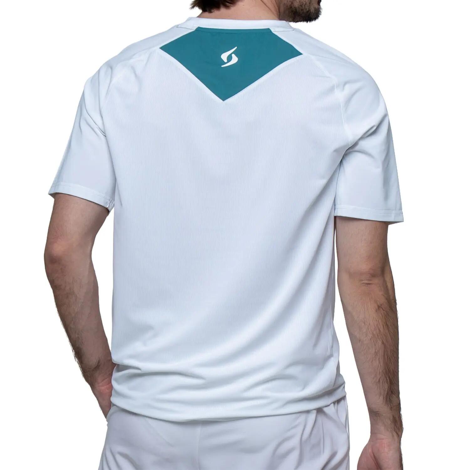SIUX Match 26 Blanca | Camiseta deportiva hombre ligera, elástica y transpirable 6/7