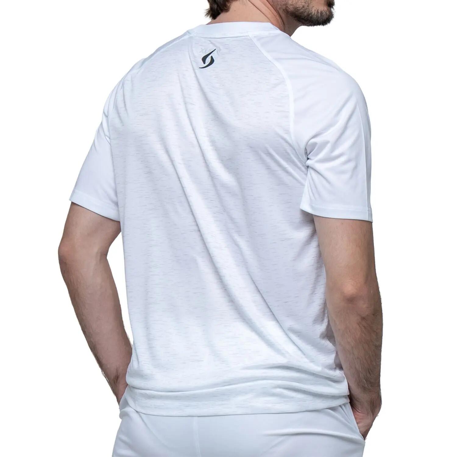 SIUX Club 26 Blanca | Camiseta deportiva hombre ligera, elástica y transpirable 6/7