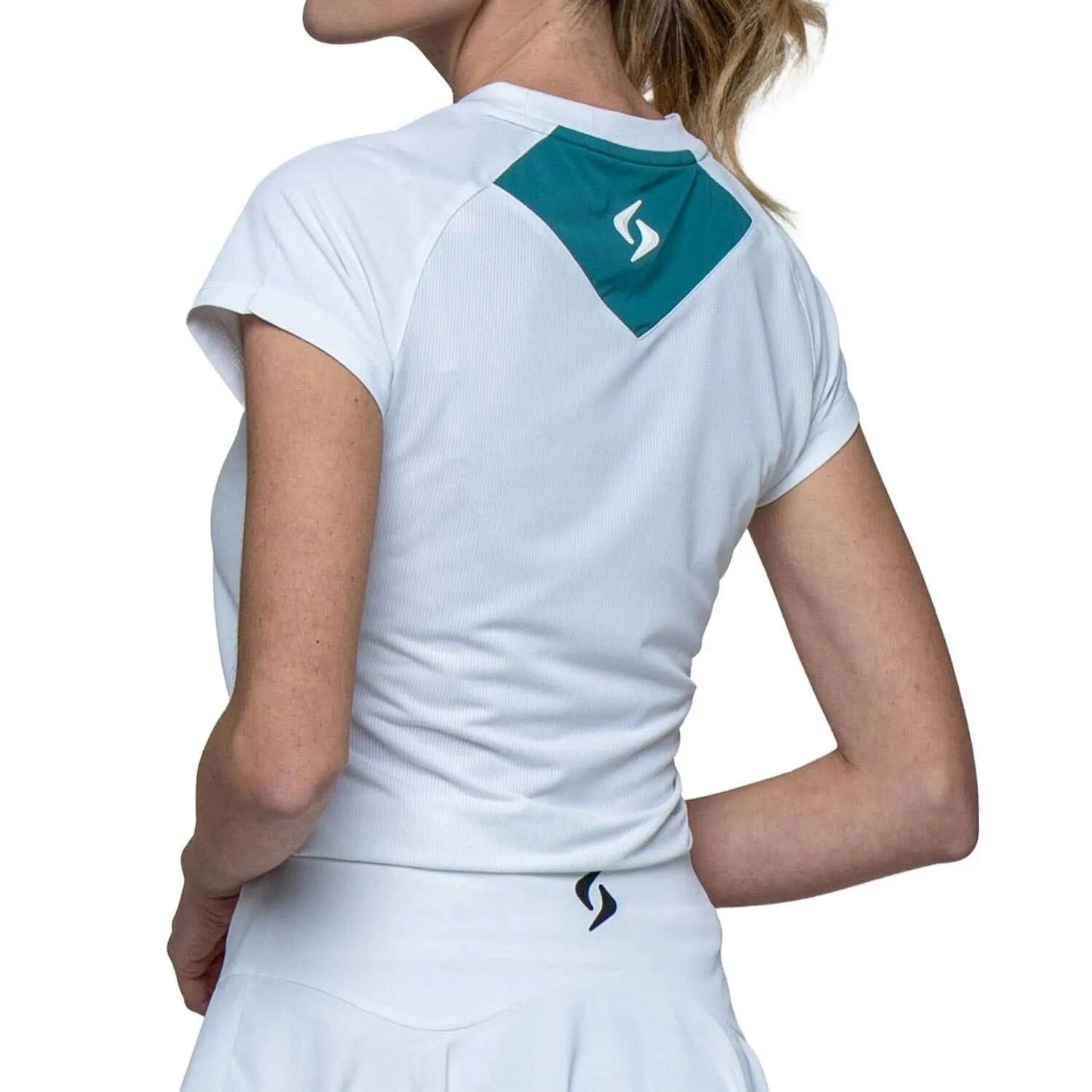 SIUX Match 26 Blanc | T-shirt de sport femme, léger, extensible et respirant 6/7