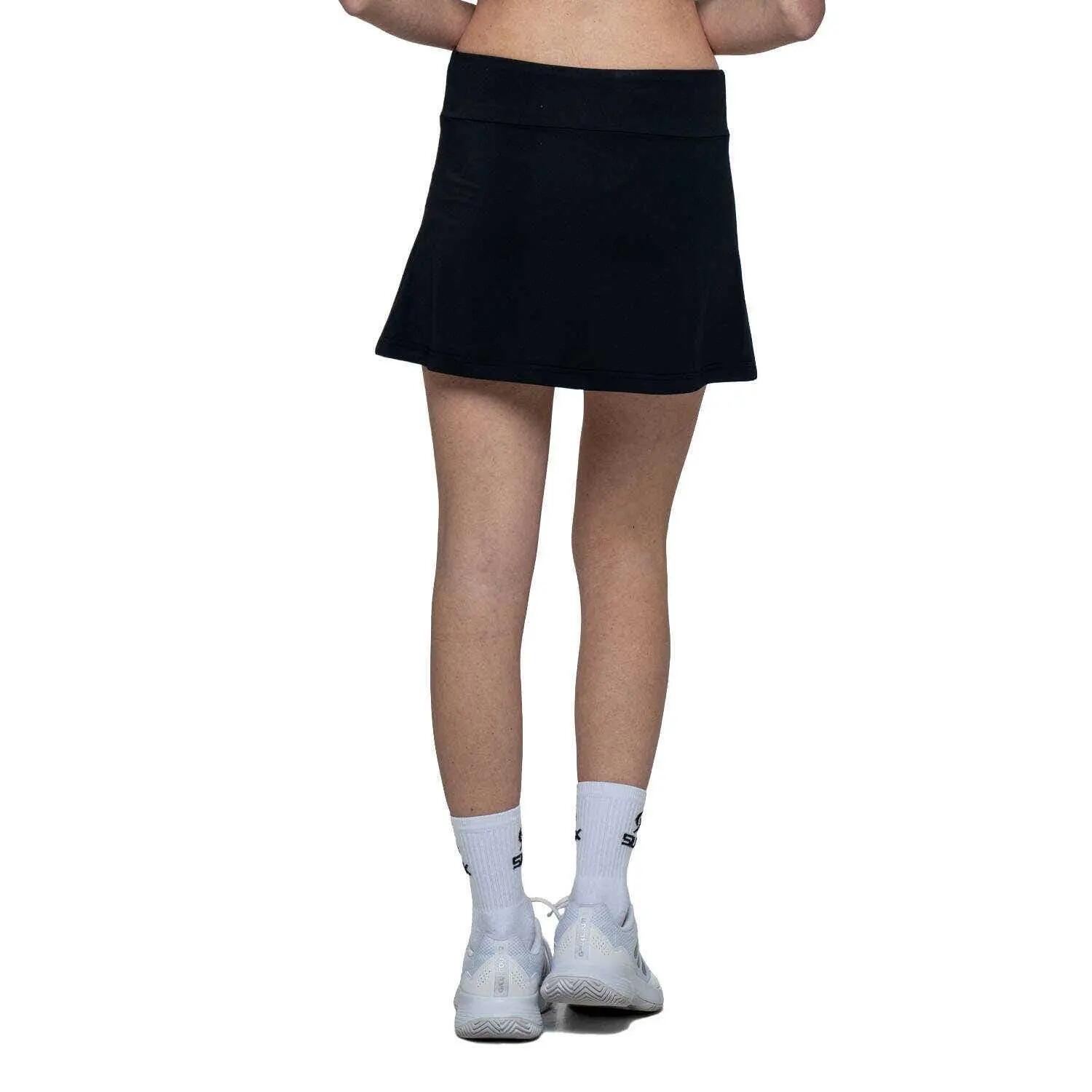 SIUX Club 26 Negra | Falda mujer ligera, elástica con short interior 7/7