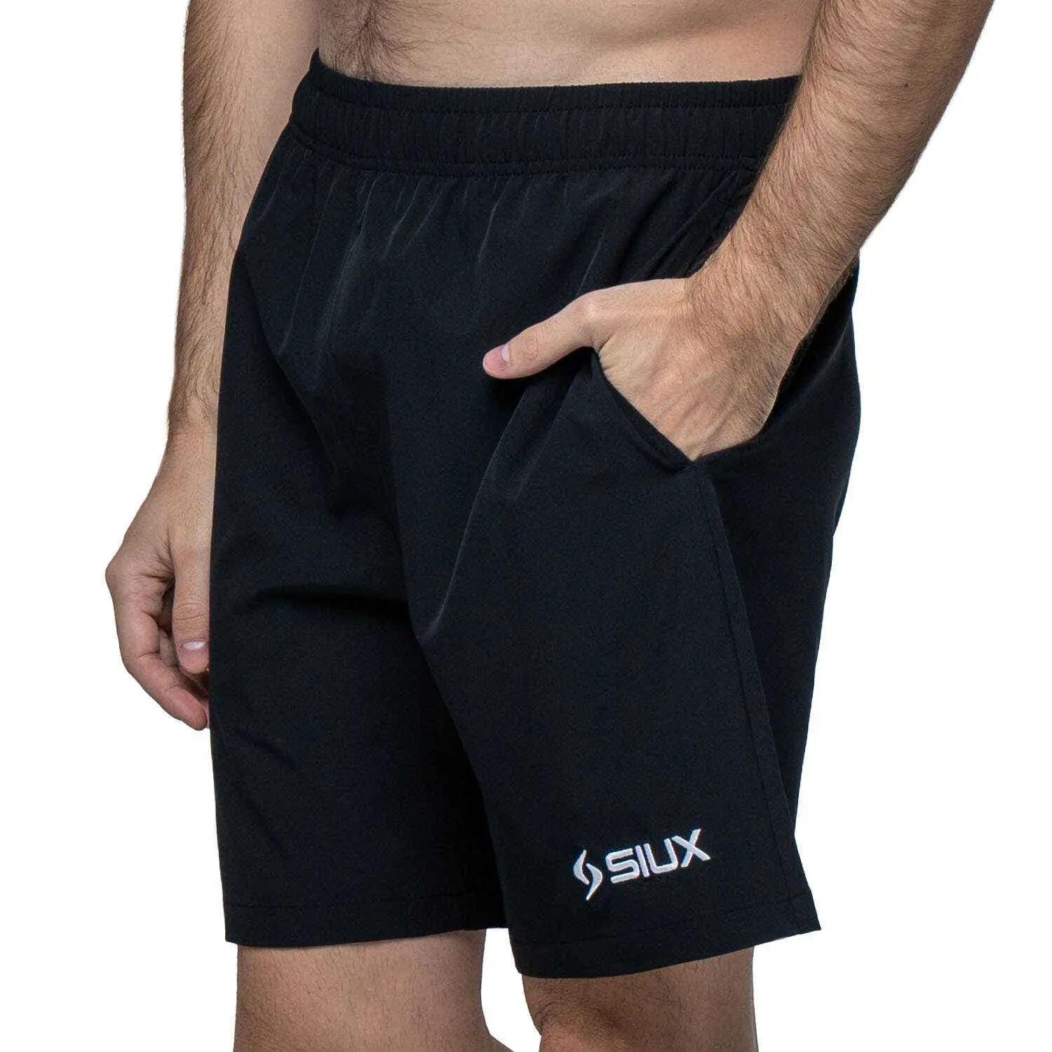 SIUX Match 26 Preto | Calções desportivos homem, leves e respiráveis 6/7