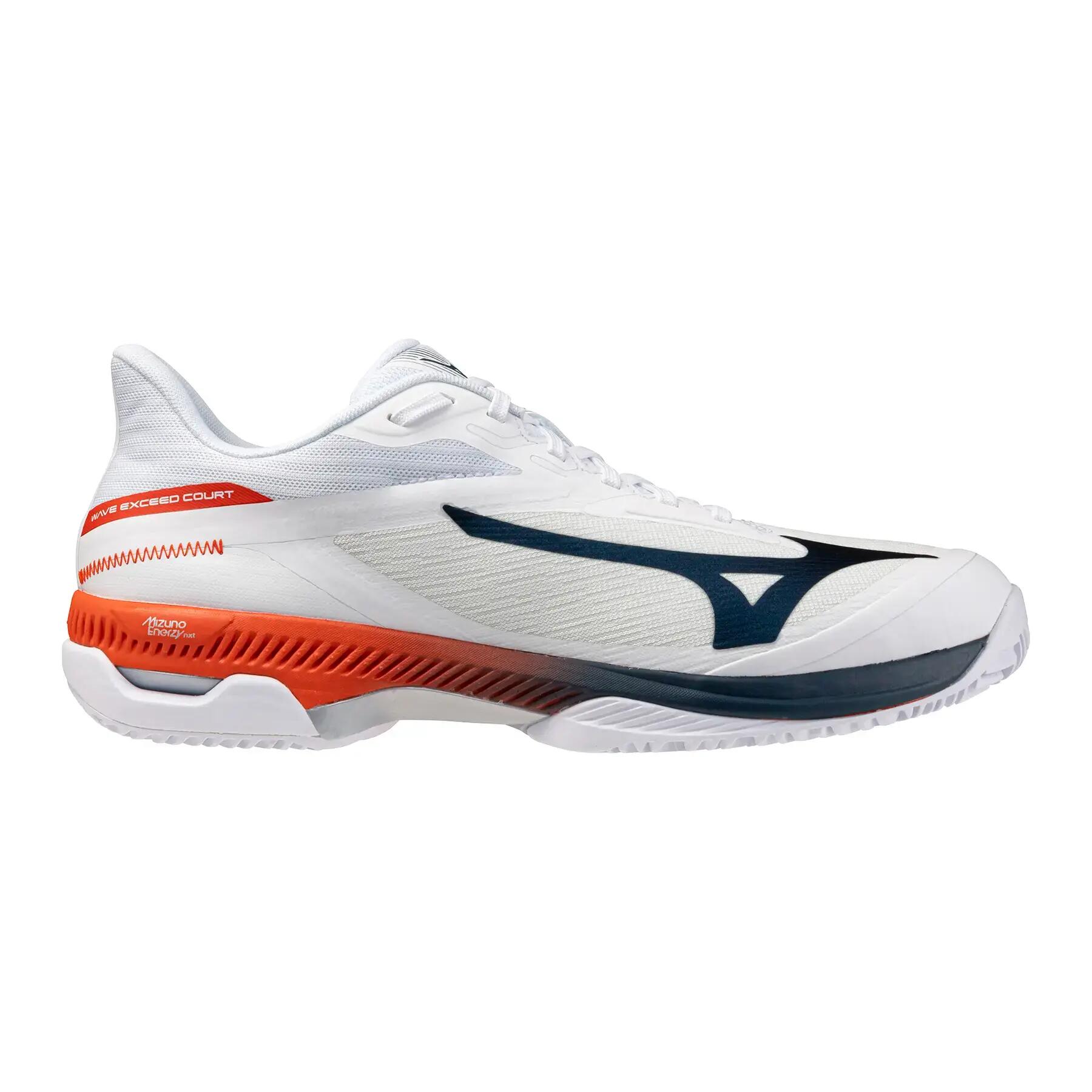 Mizuno Wave Exceed Court Clay Court Bianco/arancione 61gc2620 1/6