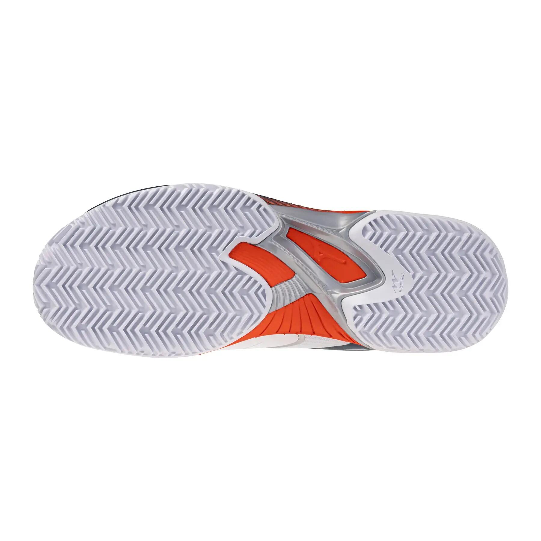 Mizuno Wave Exceed Court Clay Court Bianco/arancione 61gc2620 4/6