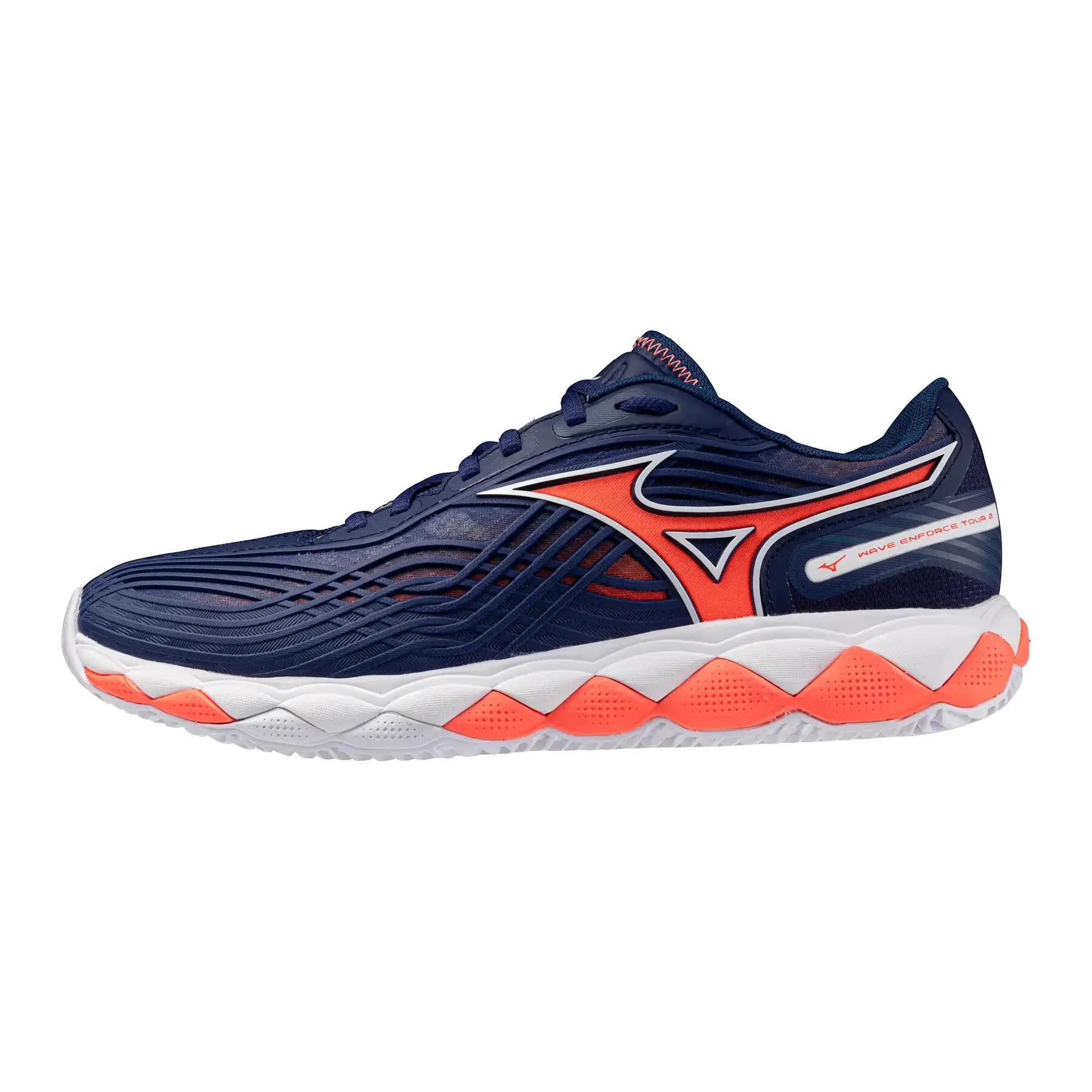 Mizuno Wave Enforce Tour 2 Clay Court Bleu Marine 61gc2603 2/5