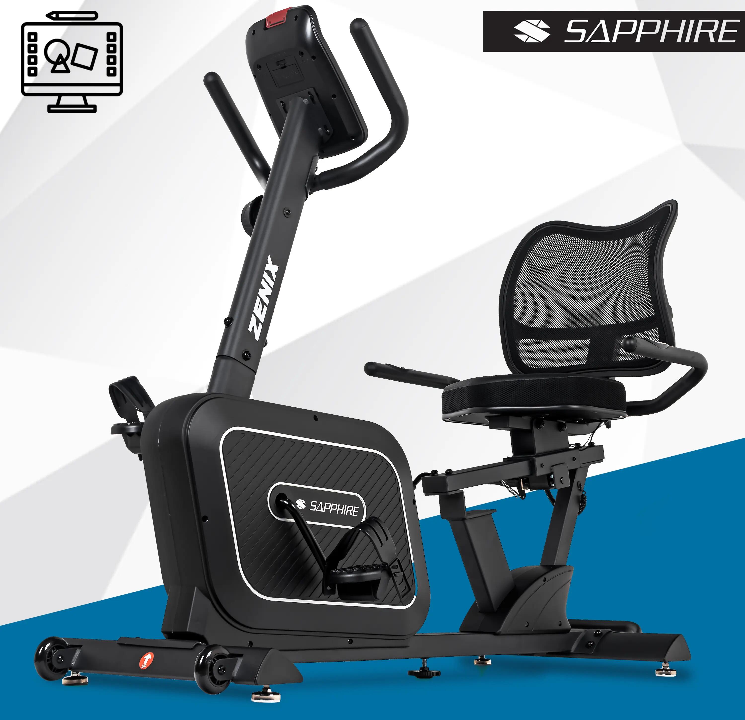 Rower magnetyczny poziomy Sapphire SG-7050RB Zenix Aplikacje Bluetooth koło 8 kg 6/14