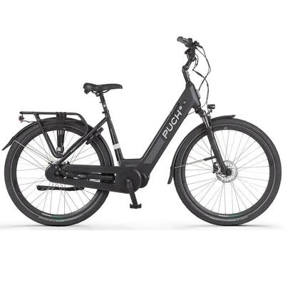 E-modern n7 - elektrische fiets - 28 inch - zwart - kettingslot cadeau