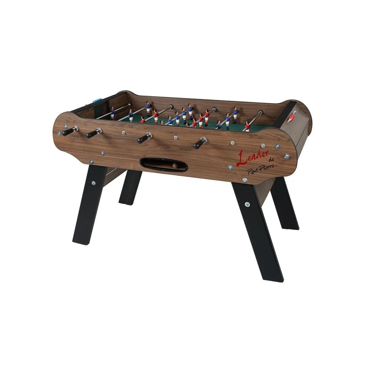 Biliardino - gioco - giocatori metallici, linoleum - finitura castagno 4/5