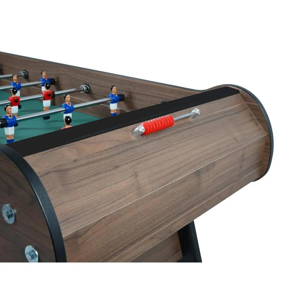 Biliardino - gioco - giocatori metallici, linoleum - finitura castagno 3/5