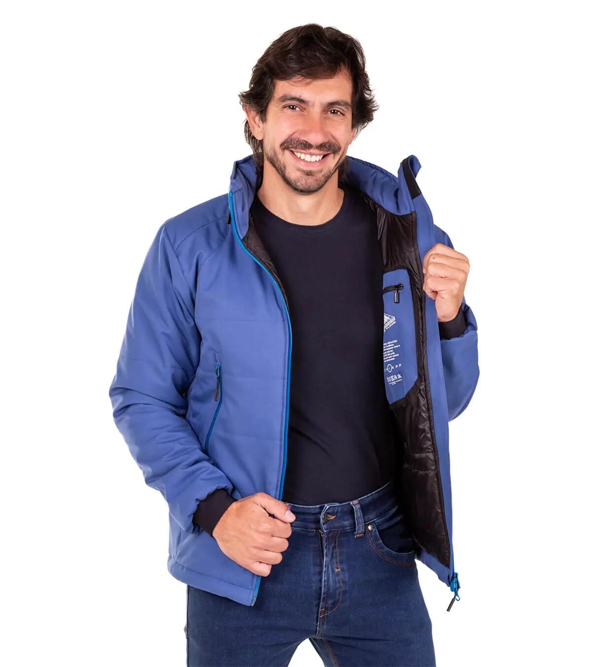 Casaco Aspen Homem Impermeável Térmica Cortavento Azul 4/5