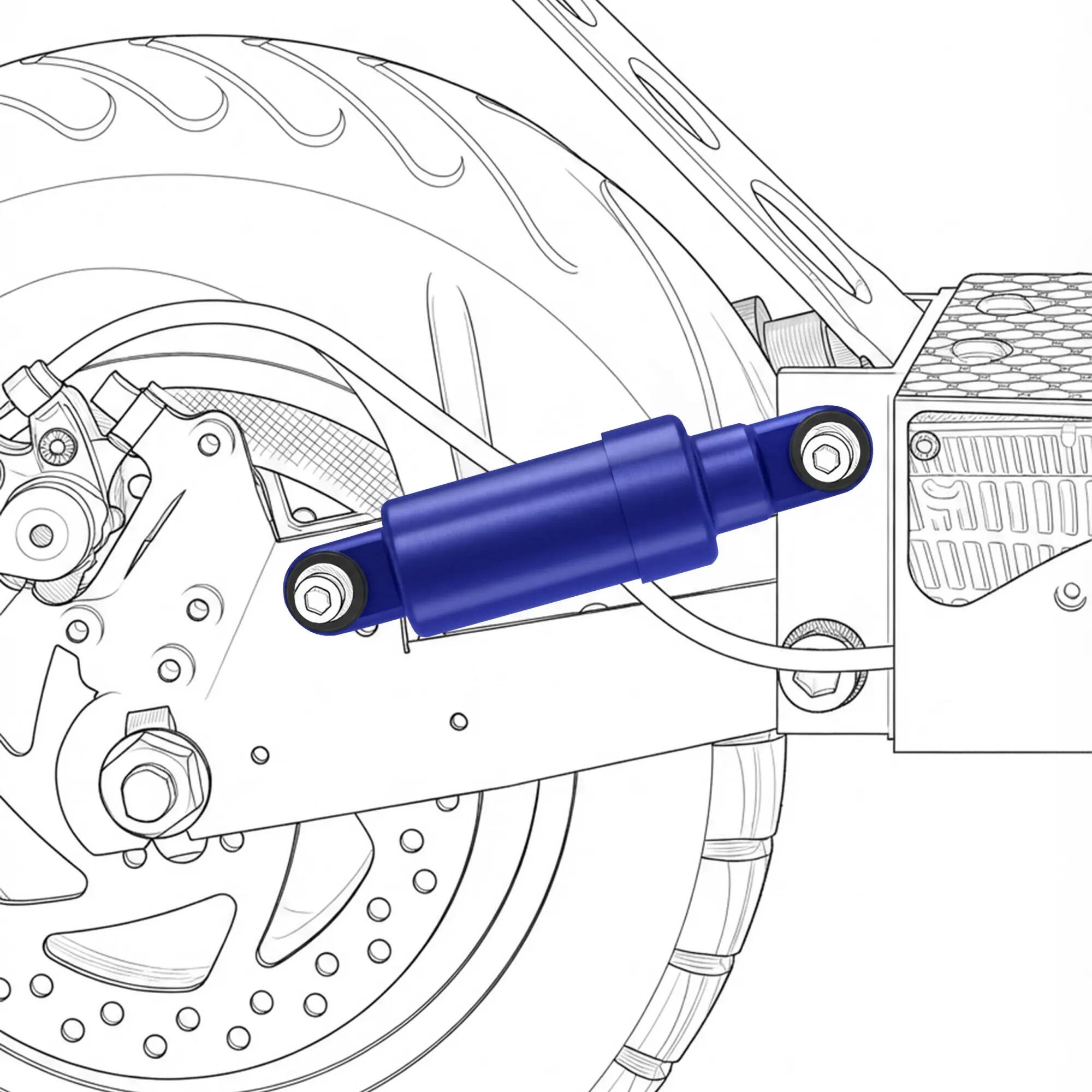 BRAZO DE CONTROL TRASERO AZUL ECROSSDUALMOTORBLUE/ECROSSONEBLUE/ECROSSPROBLUE/EC 2/4