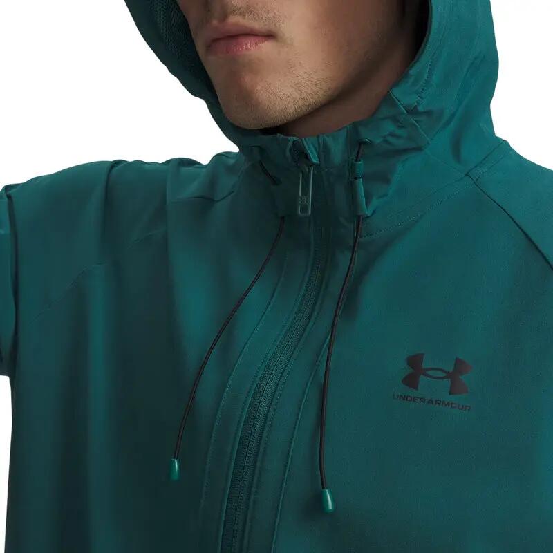 Under Armour UA Stretch Herren Regenjacke Türkis 4/5