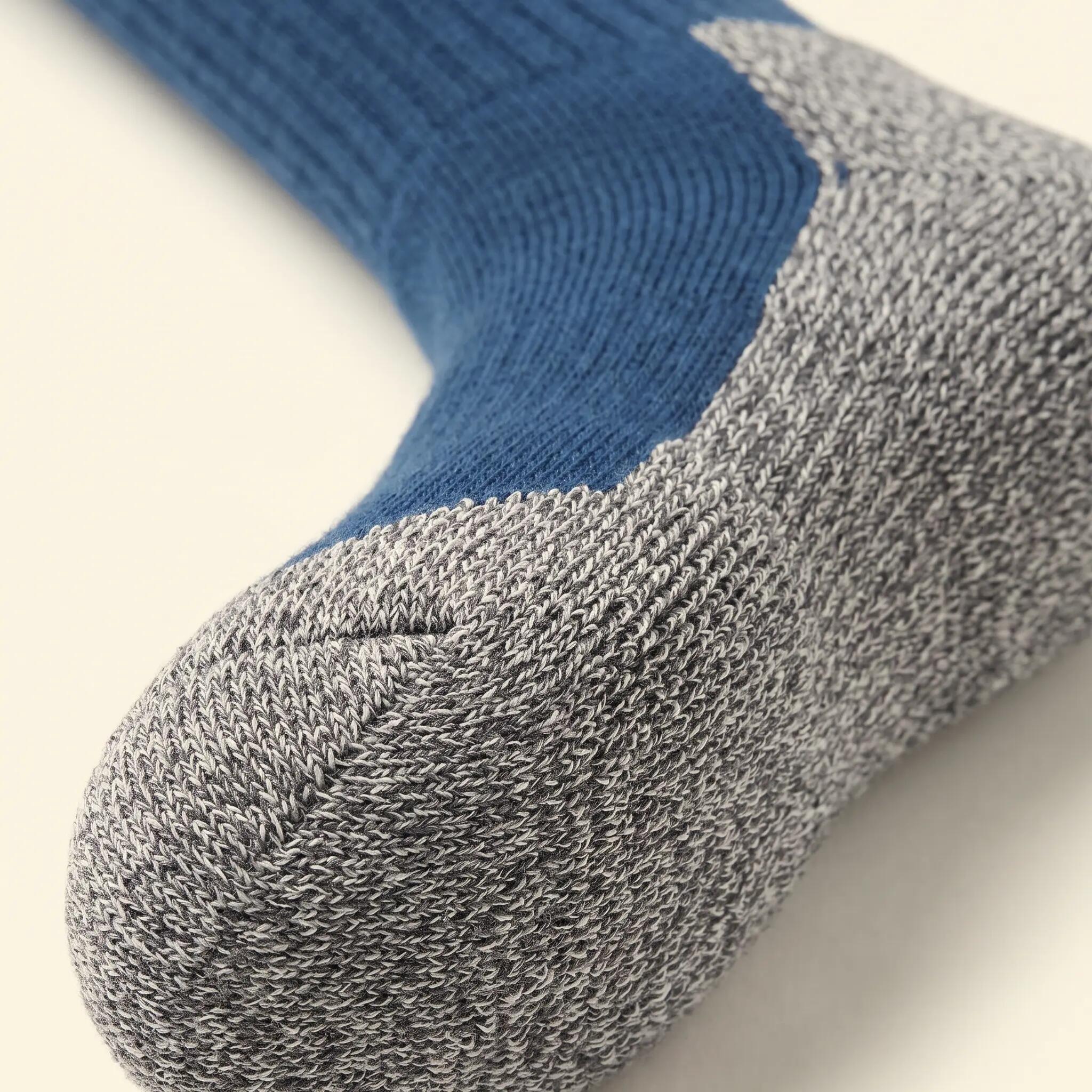Damen Herren Ski Funktionssocken 4er Pack Kniestrümpfe gepolstert Wolle Snow 3/6