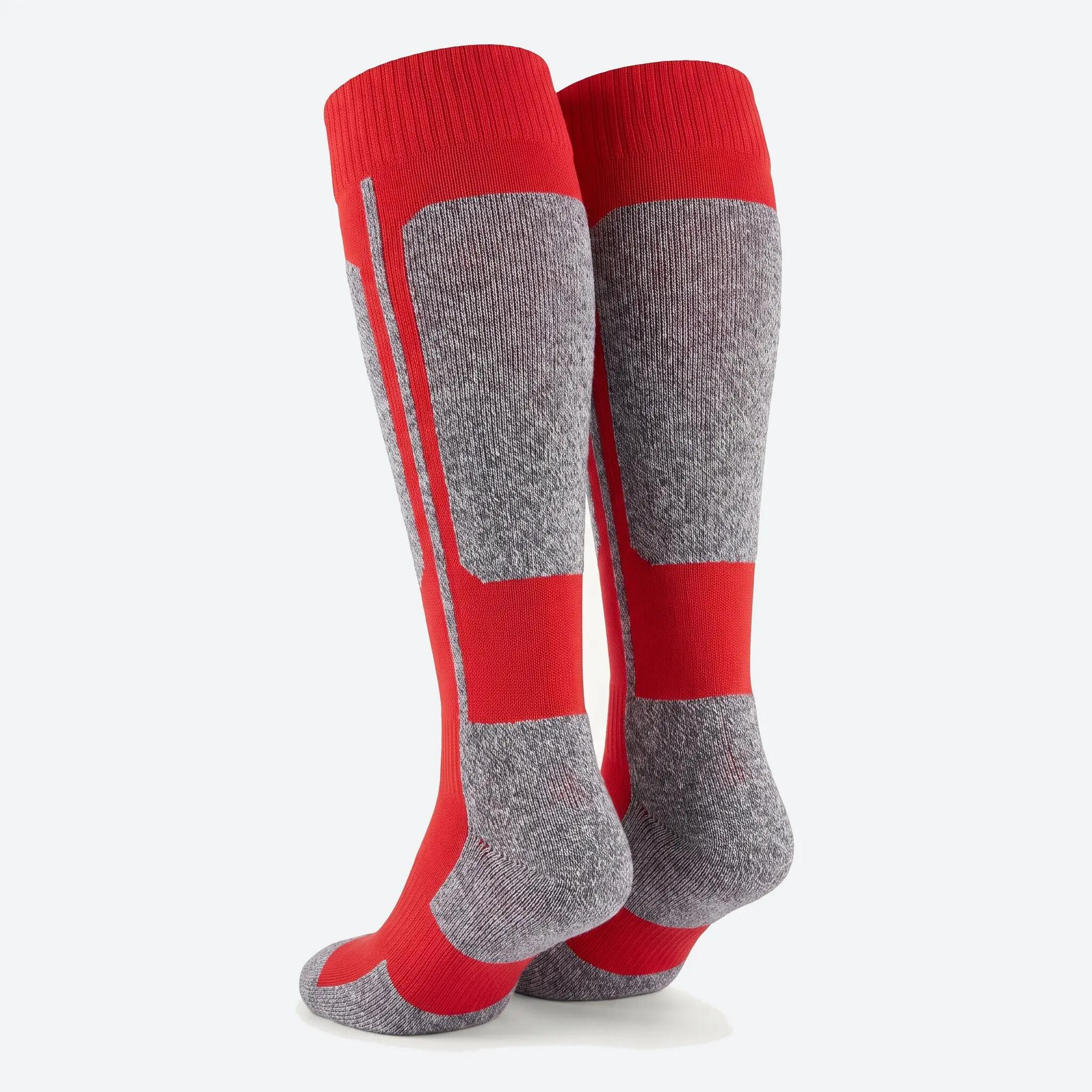 Damen Herren Ski Funktionssocken 2er Pack Kniestrümpfe gepolstert Wolle Snow 2/6