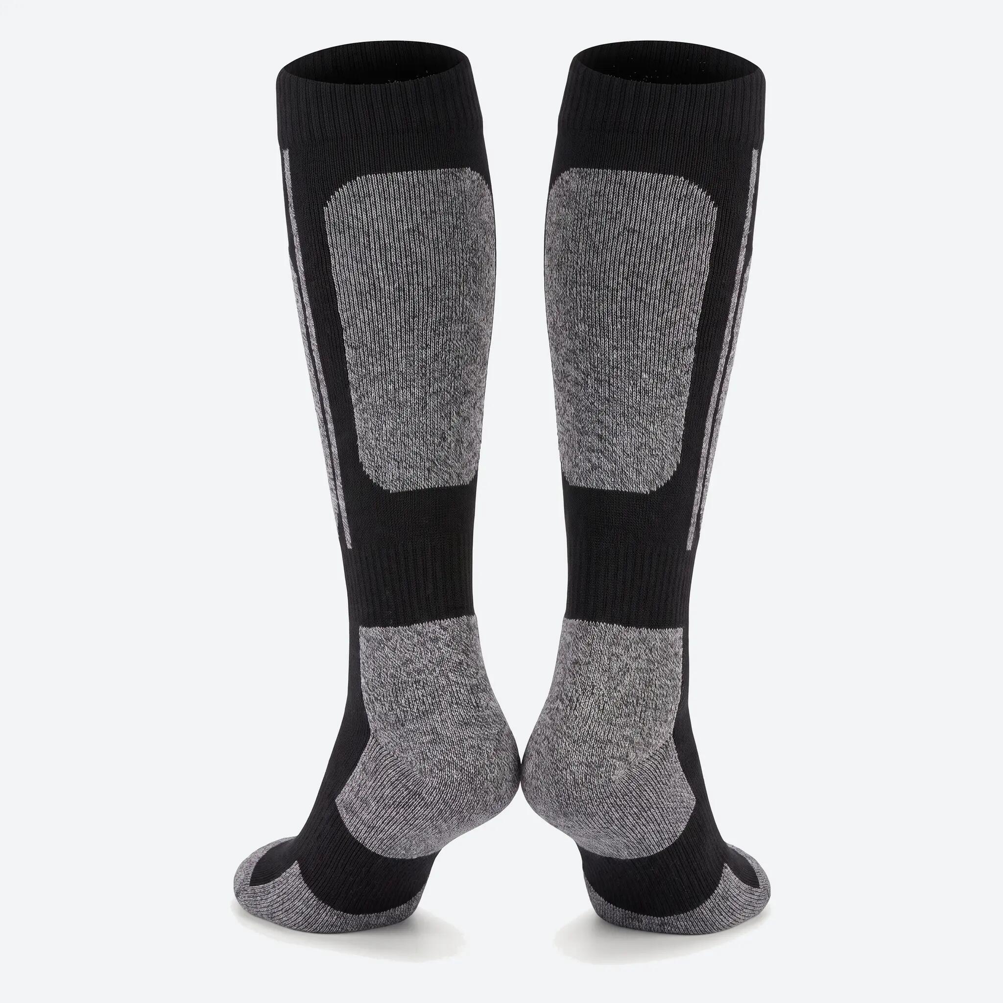 Damen Herren Ski Funktionssocken 2er Pack Kniestrümpfe gepolstert Wolle Snow 2/6