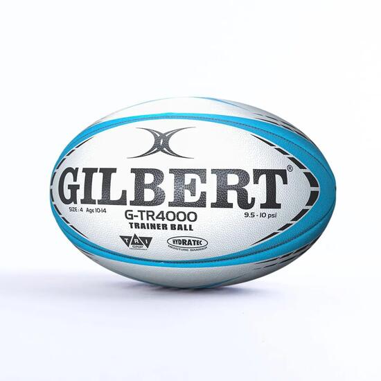 Ballon de rugby d'entrainement G-TR4000 Gilbert Bleu ciel - Taille 4