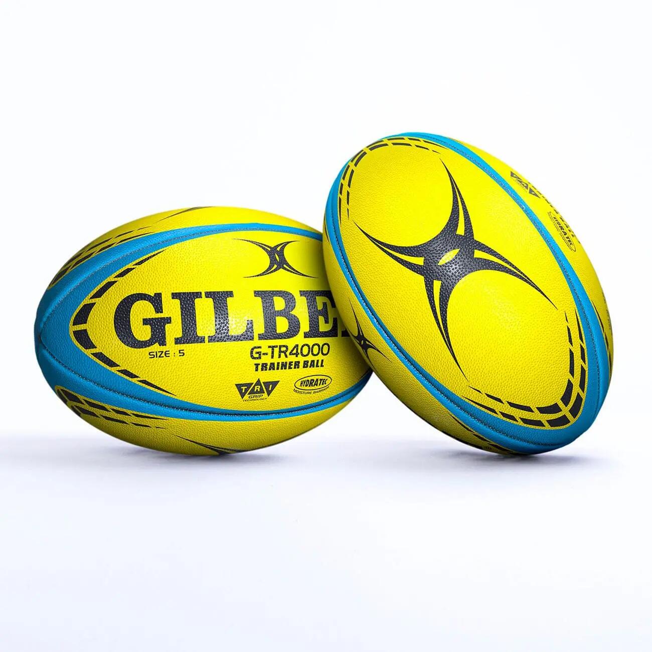 Ballon de rugby d'entrainement G-TR4000 Gilbert Fluo - Taille 5 2/2