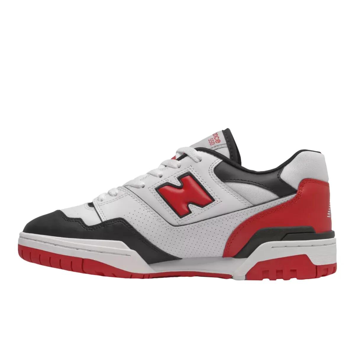 New Balance 550 White Red Black 2/5