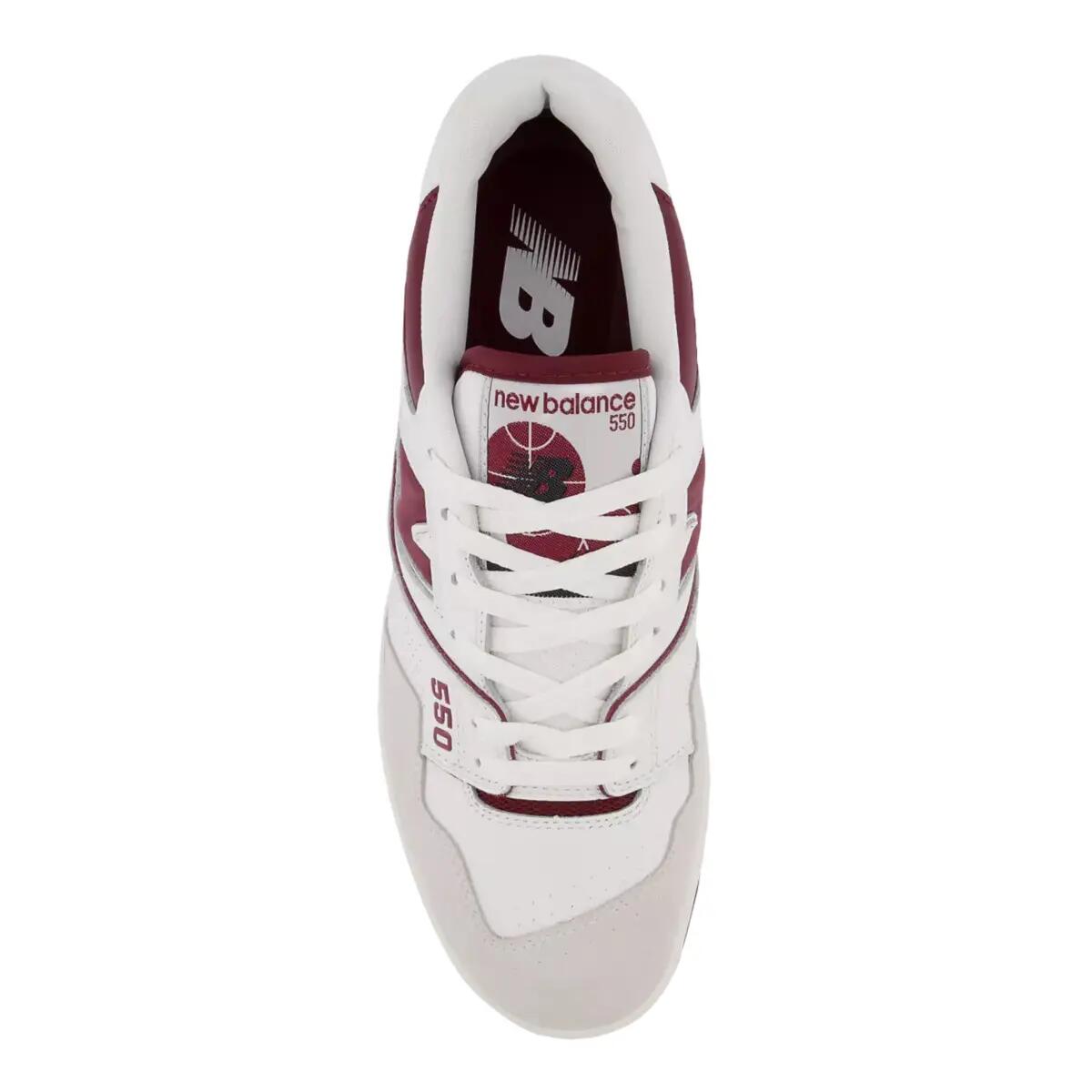 Chaussures  550 Sea Salt Burgundy 3/5
