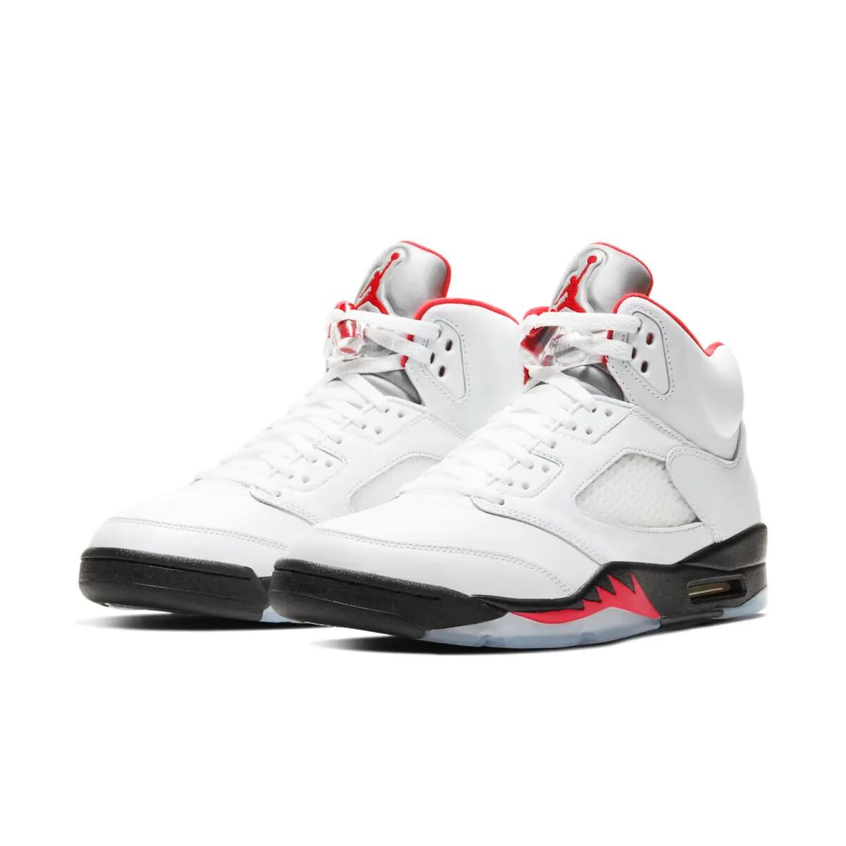 Jordan 5 Retro Fire Red Silver Tongue (2020) 5/6