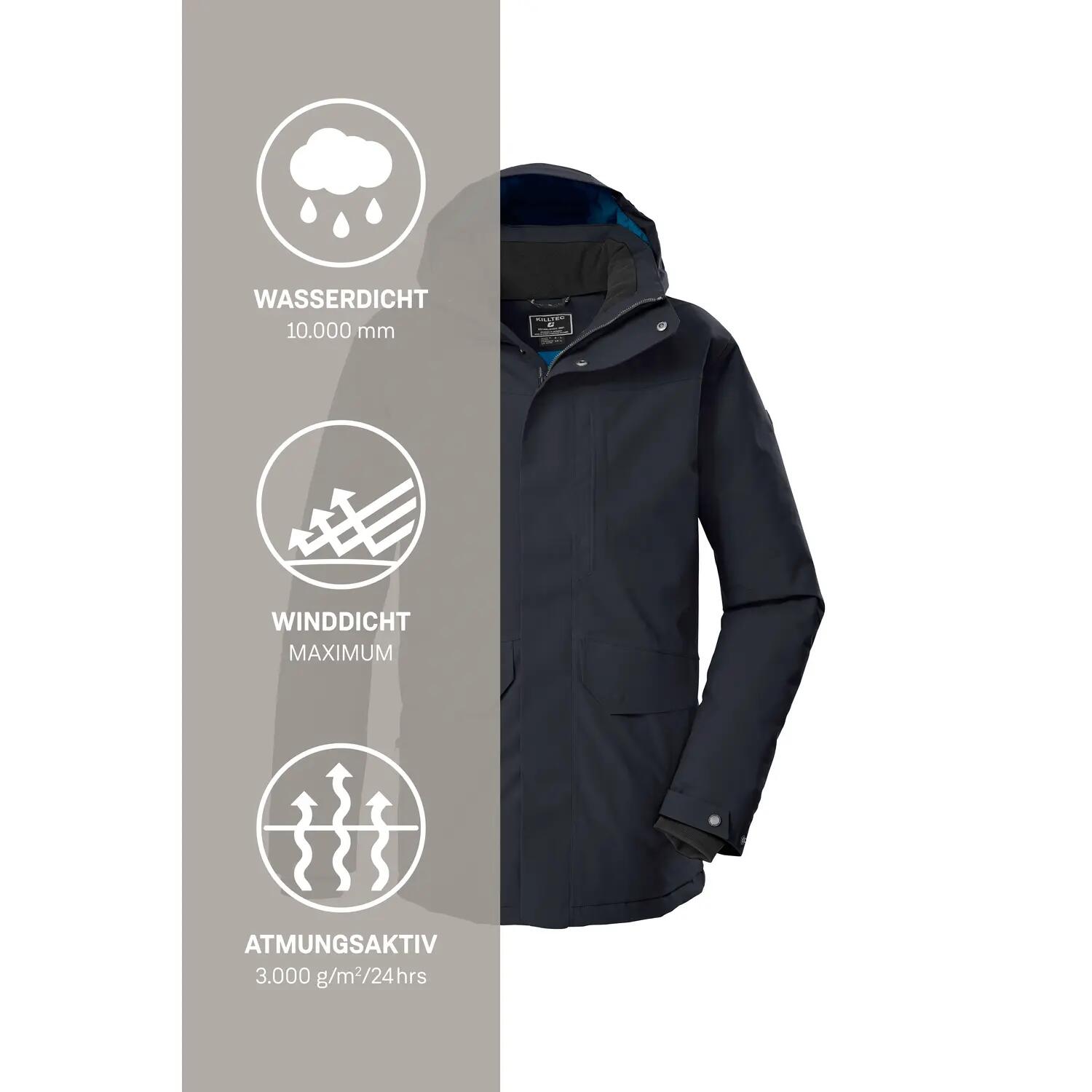 Kow 85 Parka Heren Parka Black Blue 6/7