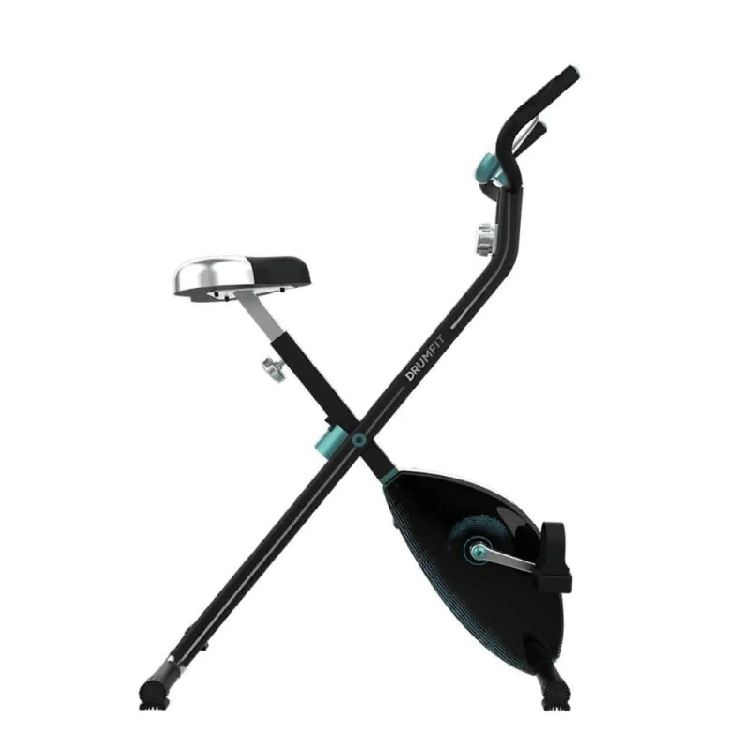 Cecotec Bicicleta estática plegable DrumFit X-Bike Neo, Sillín y manillar latera 5/6