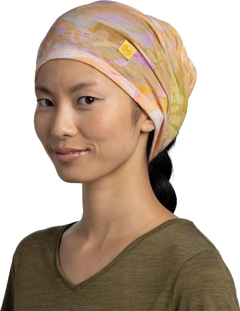 Merino Lightweight Prints Unisex Buff Jaune TAILLE UNIQUE 4/7