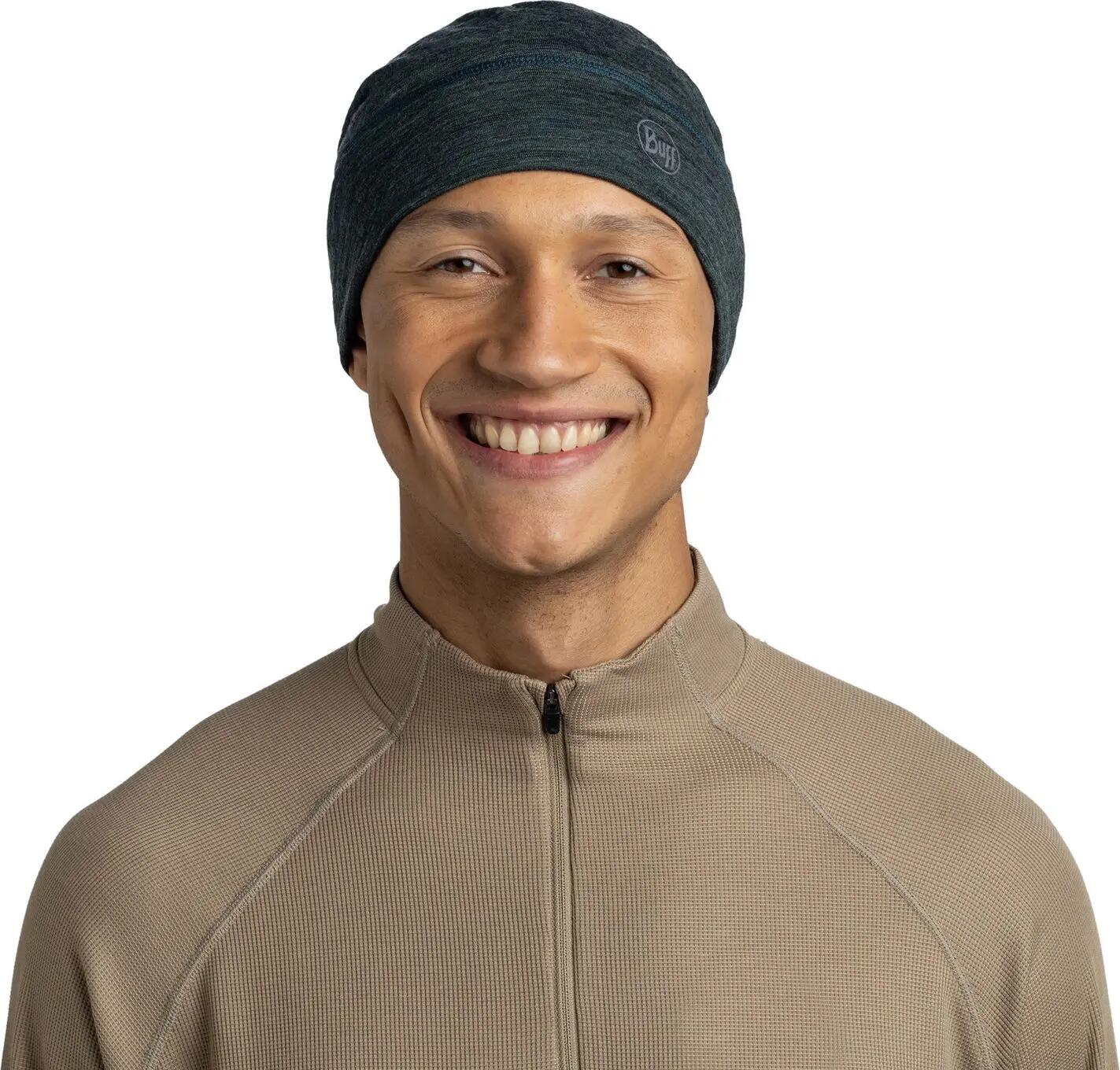 Bonnet Merino Lightweight Unisex Buff Vert TAILLE UNIQUE 3/7