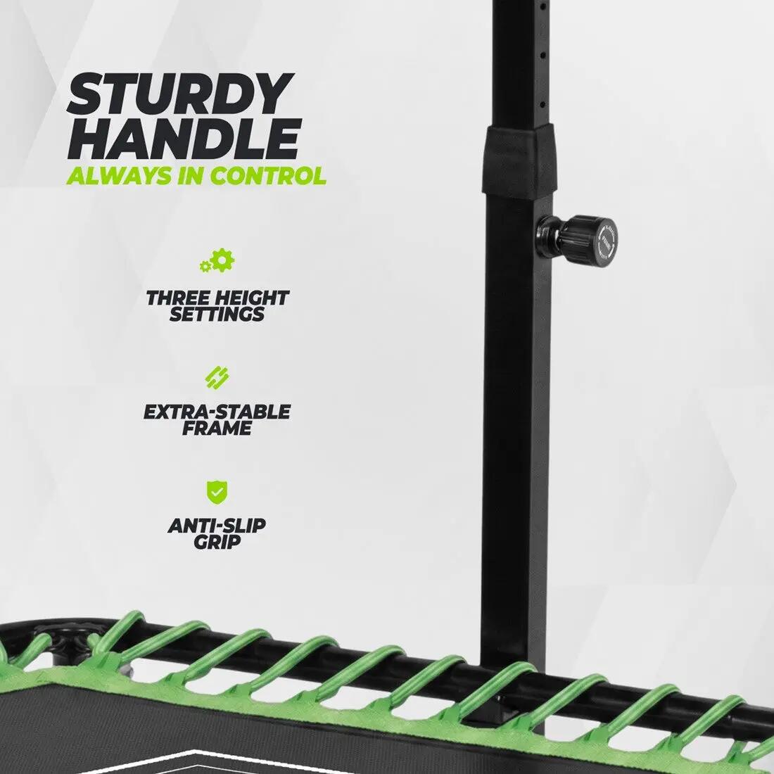 Fitness Trampoline Pro met Handvat - Zwart - 127 cm 9/10