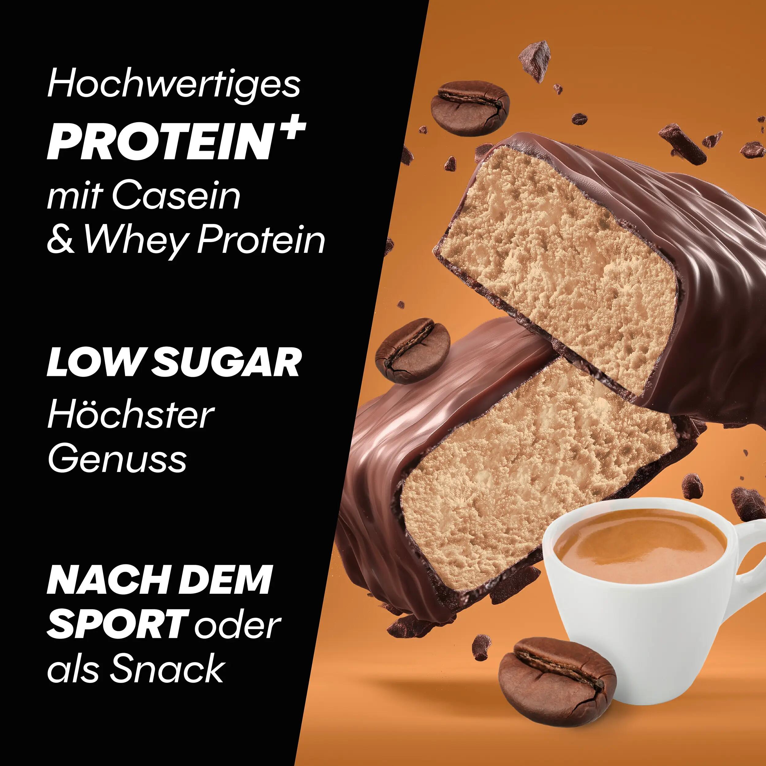 Protein Plus - Low Sugar - Chocolate Espresso - 16x35g Riegel 2/7