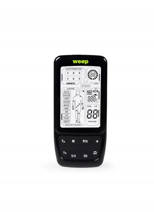 WEEP Elektrostimulator Muskeln und Nerven Massagegerät TENS EMS Reizstrom 8/13