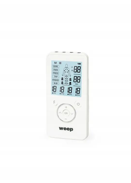 WEEP Muskelstimulator Massagegerät TENS EMS Reizstrom mit 8 Elektroden 8/13